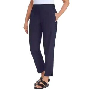 NWT! Kirkland Signature Ladies' Ankle Pants, Pull-On, Pockets, Navy Blue, Small
